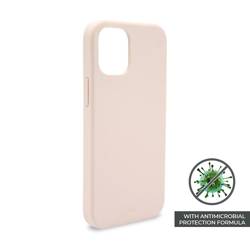 PURO ICON Anti-Microbial Cover - Etui iPhone 12 Mini z ochroną antybakteryjną (piaskowy róż)