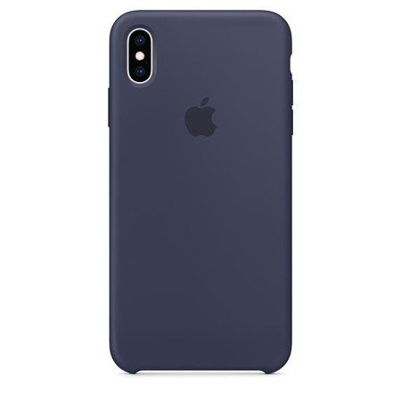 Apple Silicone Case - Silikonowe etui iPhone Xs Max (nocny błękit)